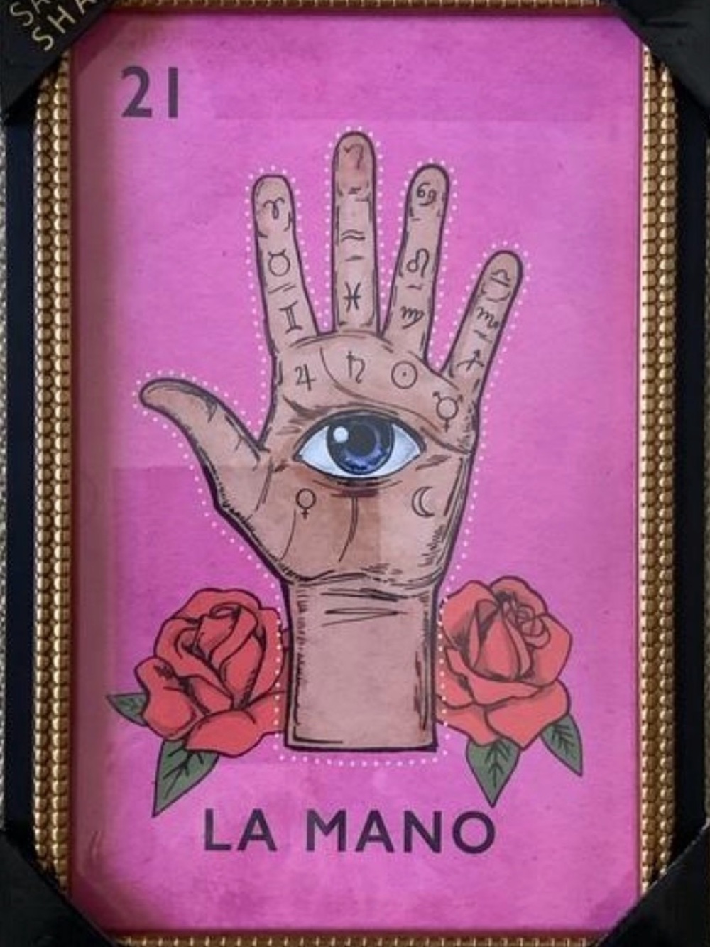 La Mano Hand Art Print - Pink